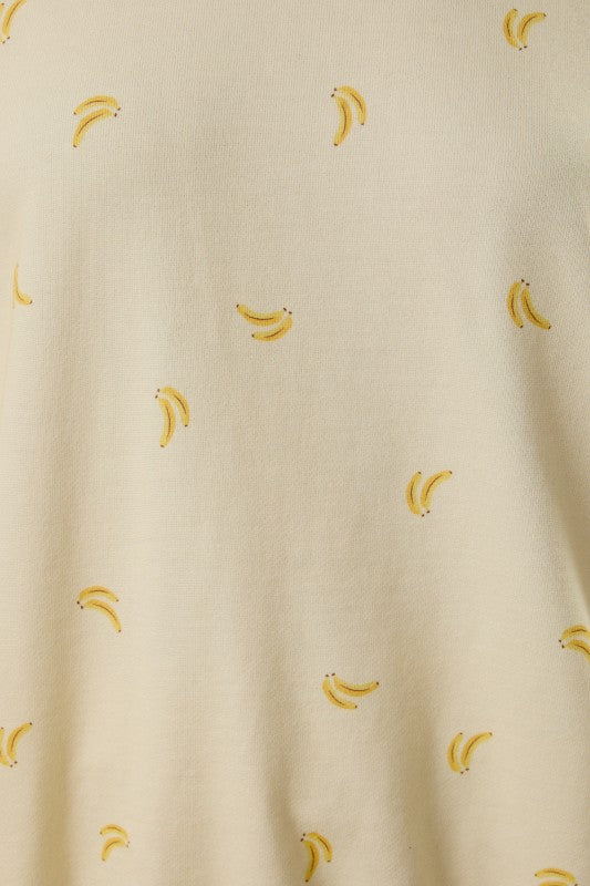 Going Bananas Round Neck Pullover