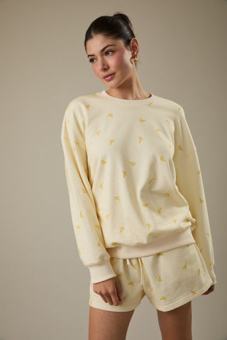 Going Bananas Round Neck Pullover