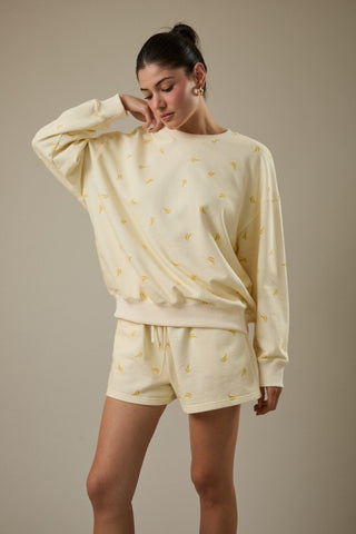 Going Bananas Round Neck Pullover