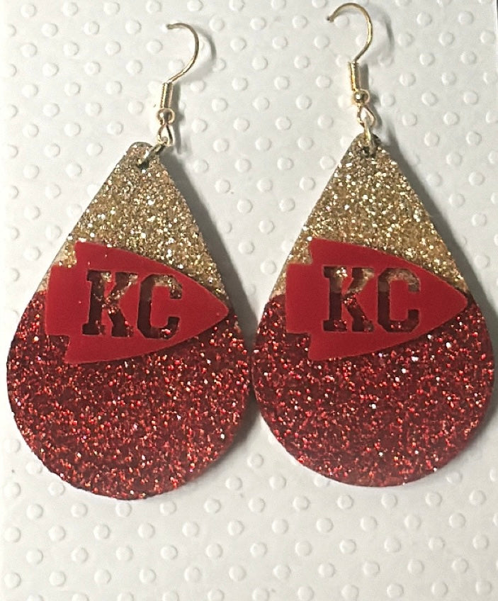 Red/Gold Kc Earring