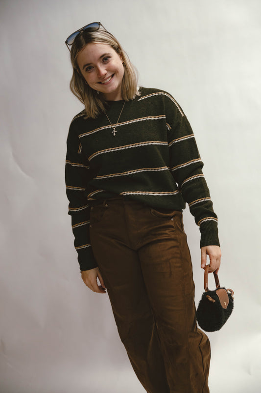Tessa Crewneck Stripe Sweater