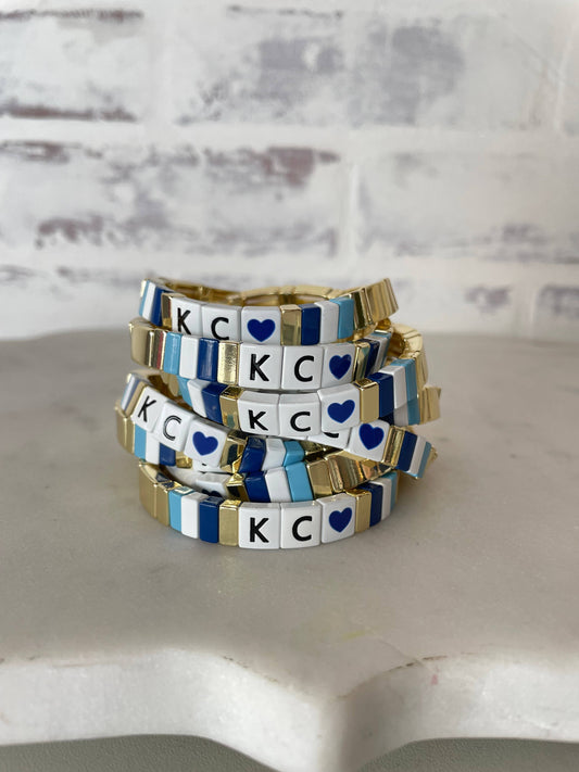 KC Royals Baseball Tile Bracelet