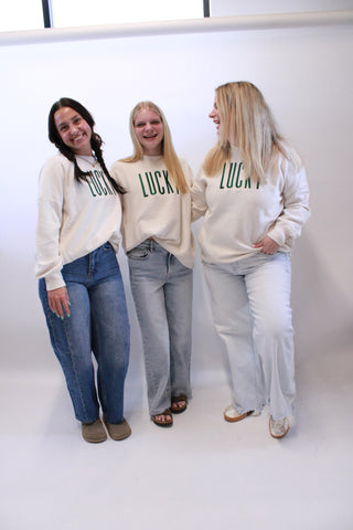 LUCKY Ribbed Pullover