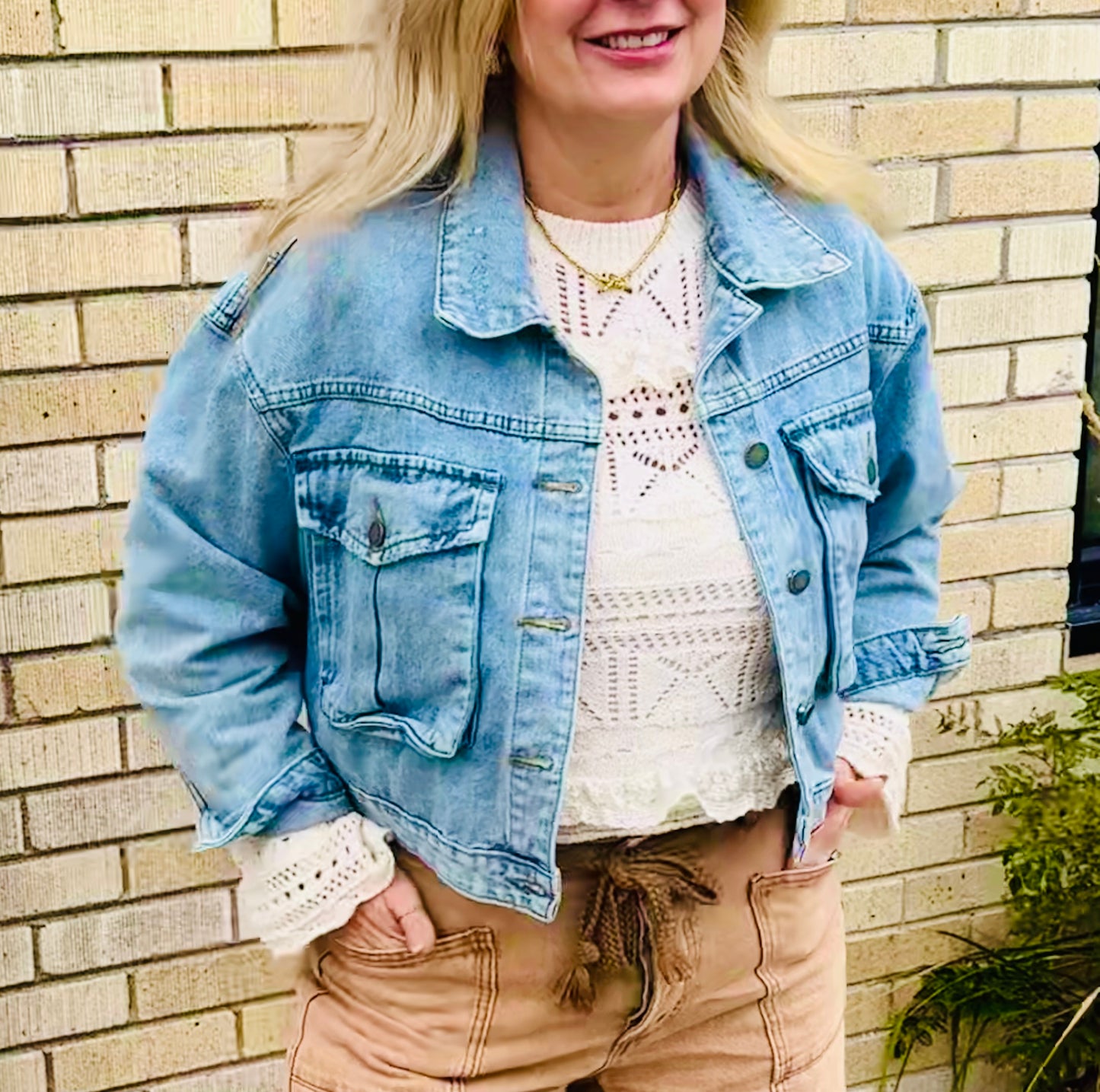 Danni Denim Crop Jacket