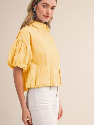 Millie Pleated Bubble Top