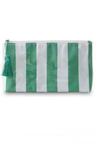 Travel Stripe Cosmetic Makeup Pouch Bag