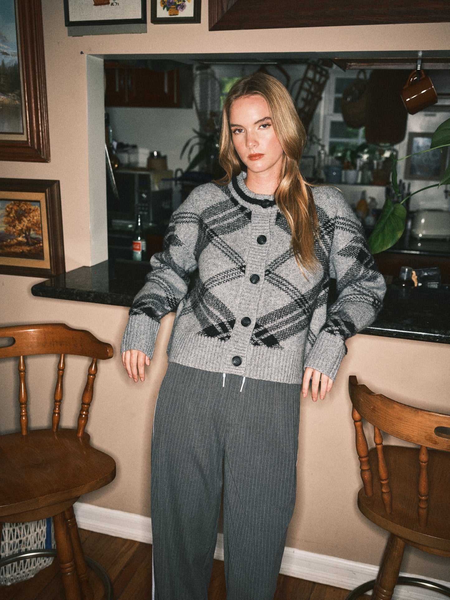 Mimi Plaid Pullover Cardigan