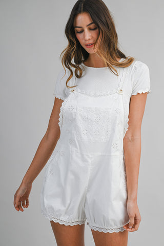 Ivory Eyelet Romper