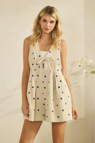 Dot & Dandy Denim Romper