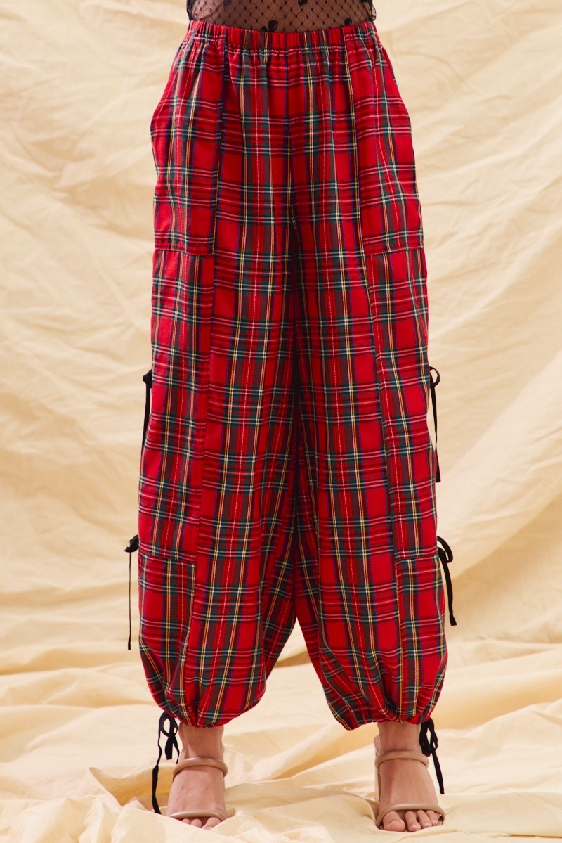 Christmas Checkered Plaid Jogger Track Pants