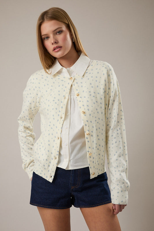 Eloise Floral Sweater Cardigan