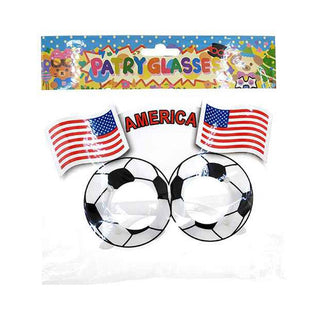 World Cup American USA Soccer Novelty Party Glasses