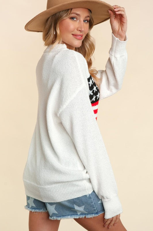 American Flag Sweater