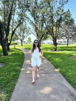 Ivory Eyelet Romper