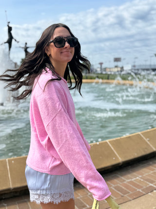 Abby Rose Pale Pink Piper Cardigan