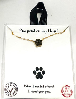 Paw Print Necklace