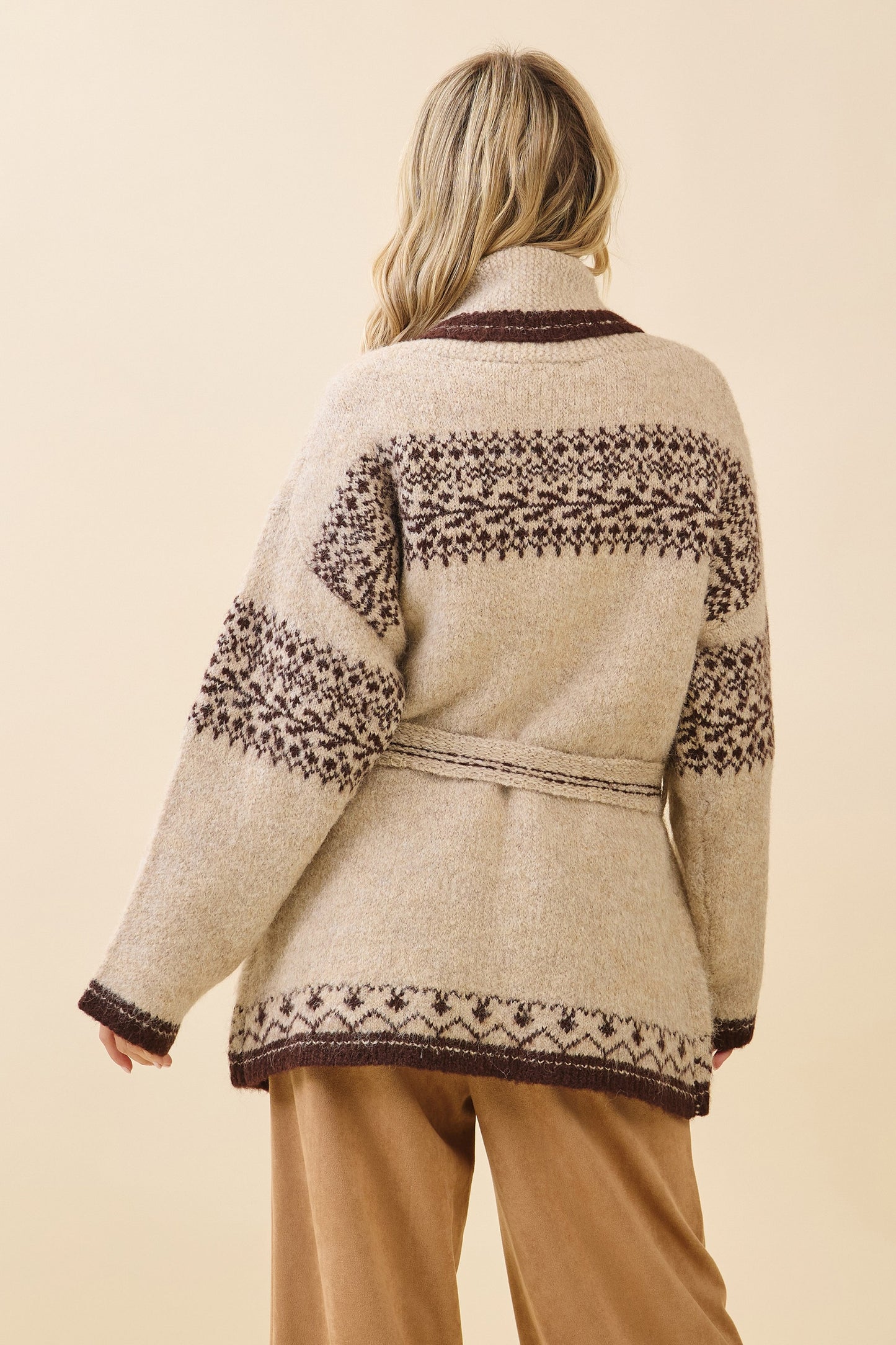 Cabin Fuzzy Knit Belted Cardigan