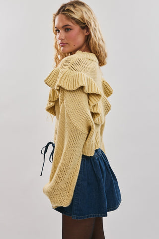 Rissy Ruffle Detail Sweater