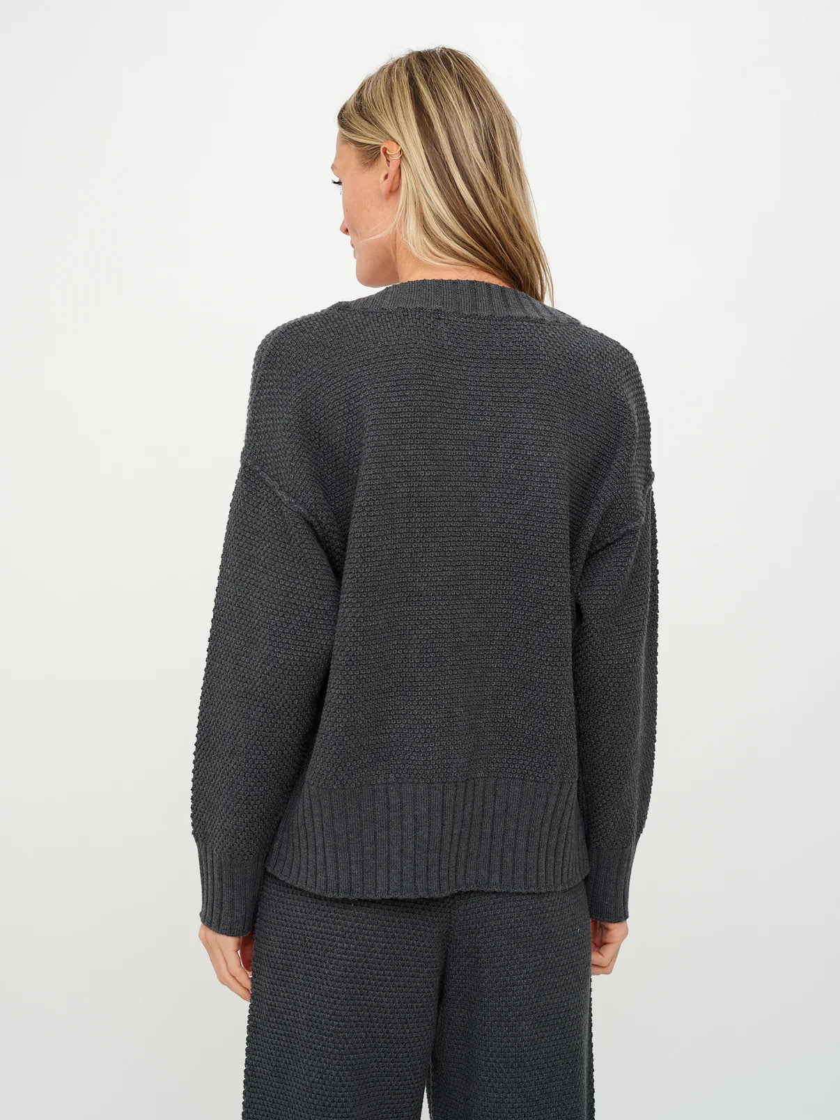 Molly Waffle Sweater Cardigan