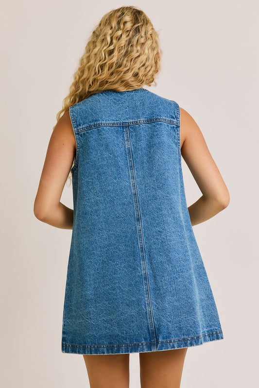 Dallas Denim Mini Dress
