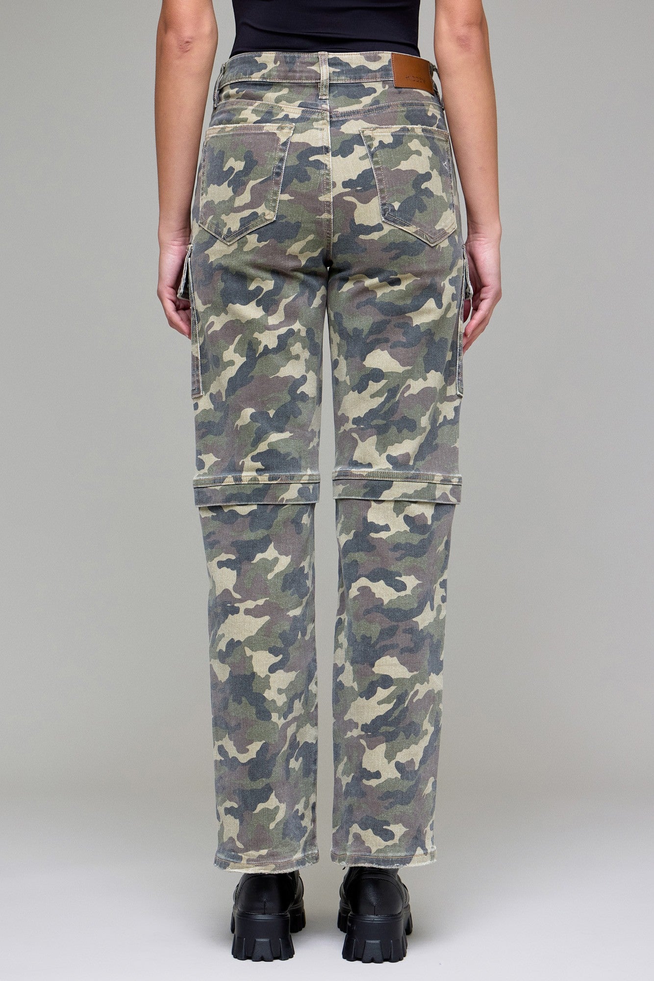 Tracey Hidden Camo Stretch Straight Jeans