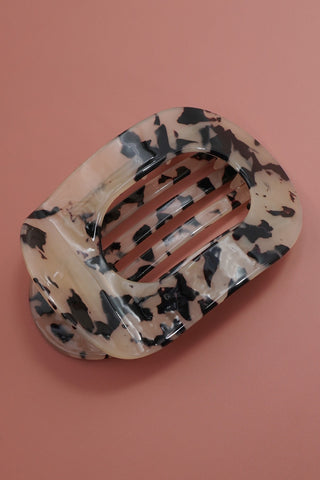 Jumbo Lay Flat Oval Hair Claw Clips