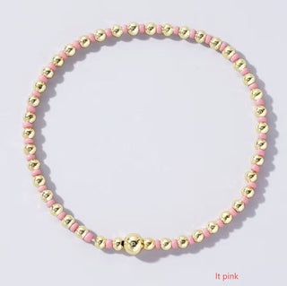 Boho Colorful Ball Beaded Bracelet
