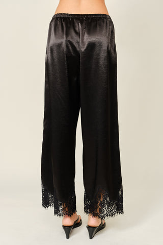 Moonlight Satin Lace Long Pants