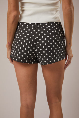 Polka Pop Mid Rise Shorts