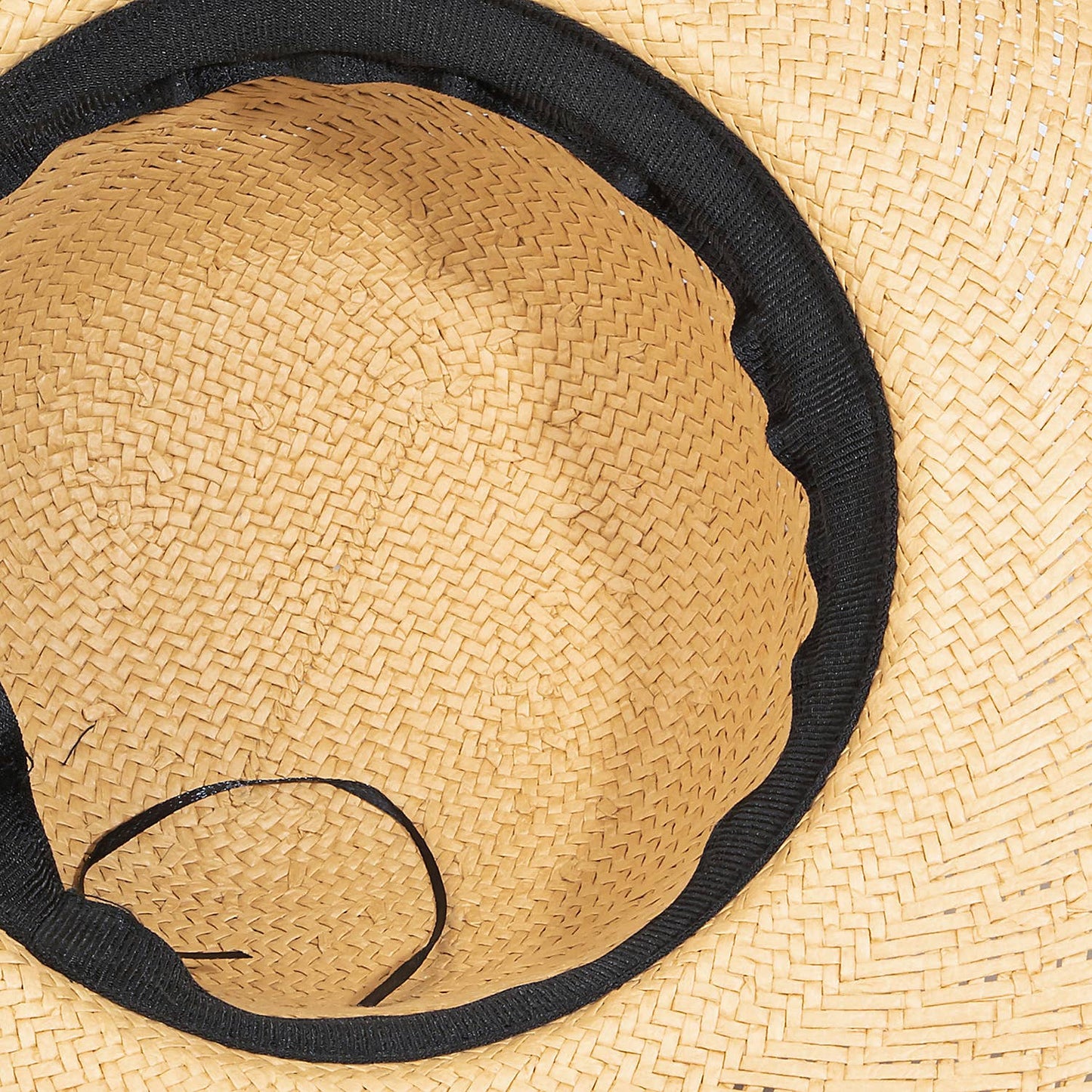 Straw Braided Faux Leather Strap Sun Hat