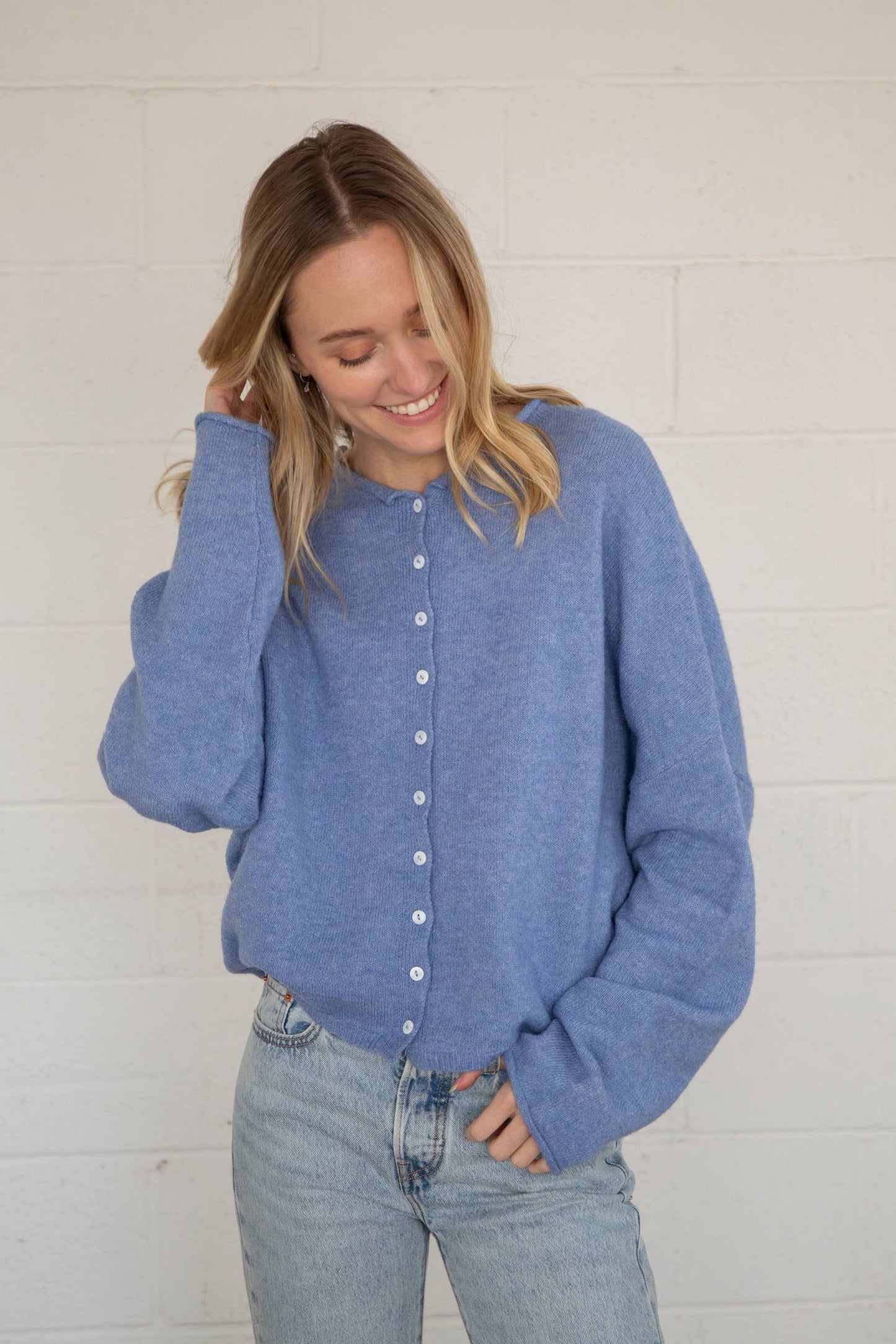 Abby Rose Dusty Blue Piper Cardigan *Preorder Ships 10/30