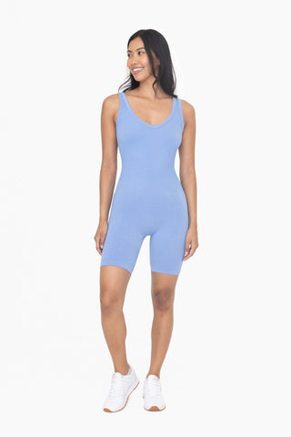 Ribbed Seamless Shortsie Romper