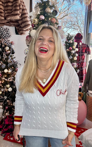 CUSTOM Chiefs Varsity Sweater