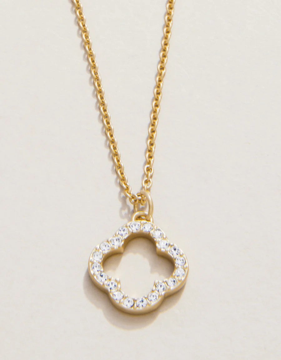 SLV Lucky One/Quatrefoil Necklace