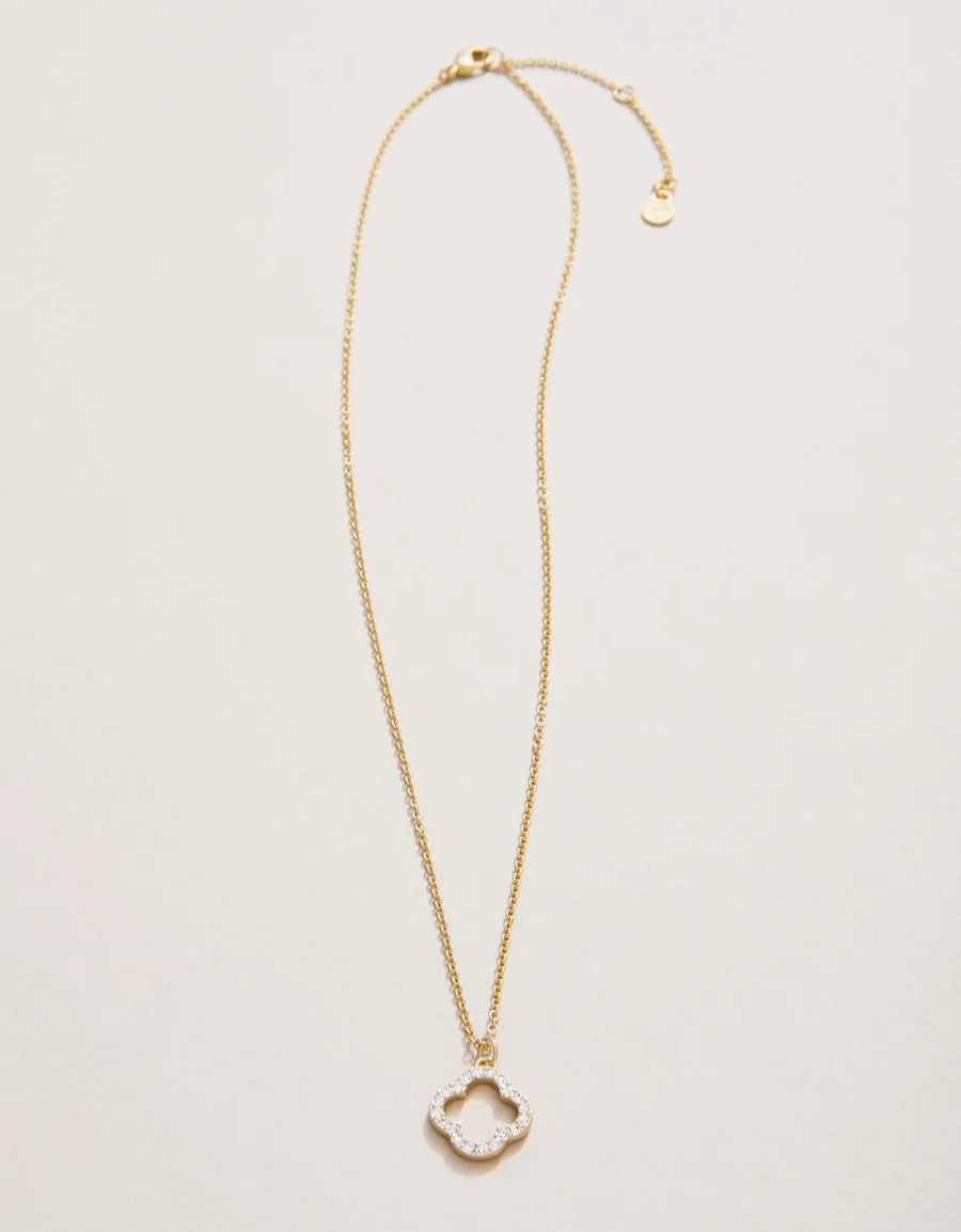 SLV Lucky One/Quatrefoil Necklace