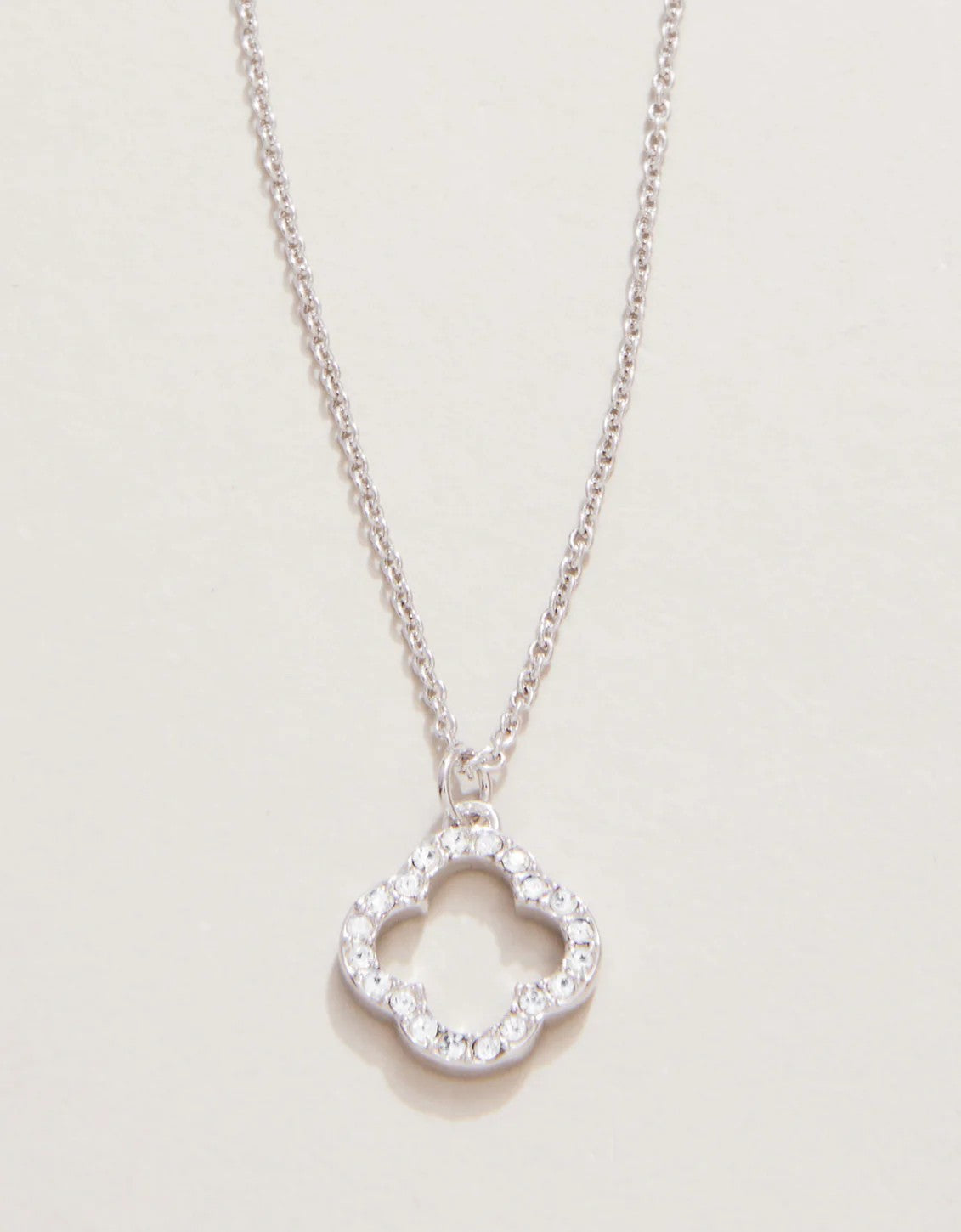 SLV Lucky One/Quatrefoil Necklace