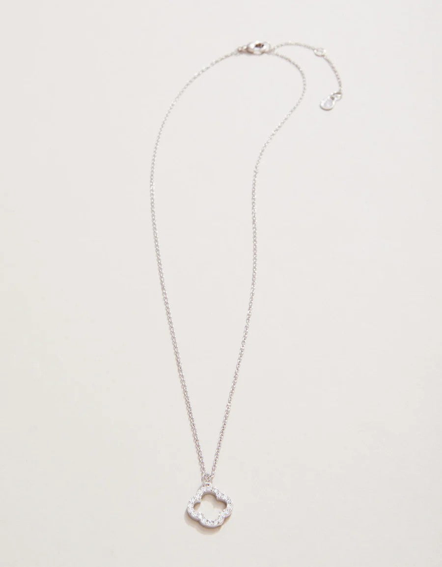 SLV Lucky One/Quatrefoil Necklace