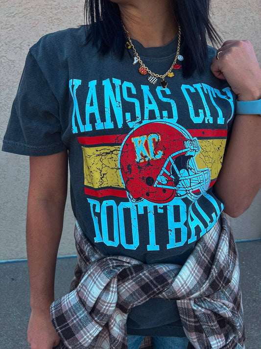 KC Football Block Tee