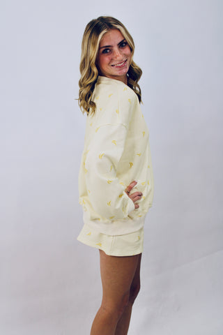 Going Bananas Round Neck Pullover
