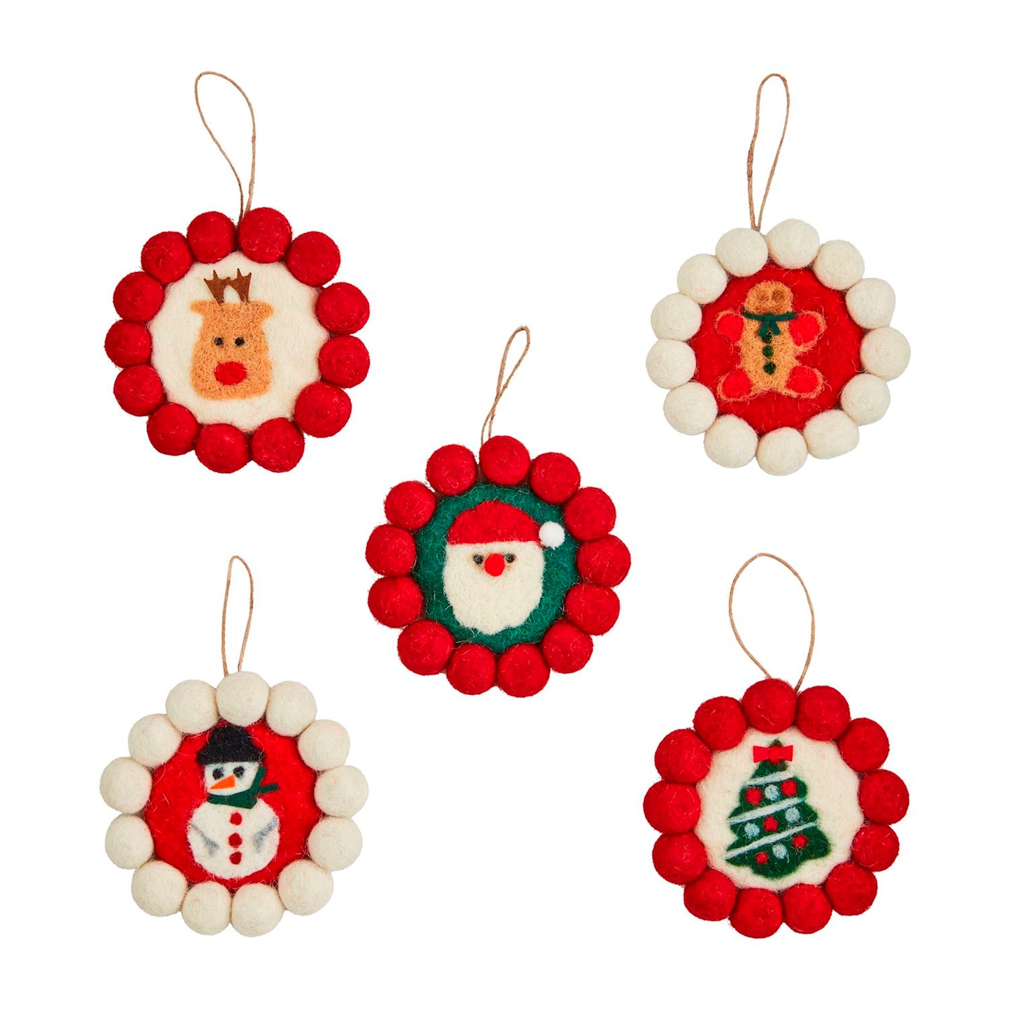 Christmas Pom Ornaments