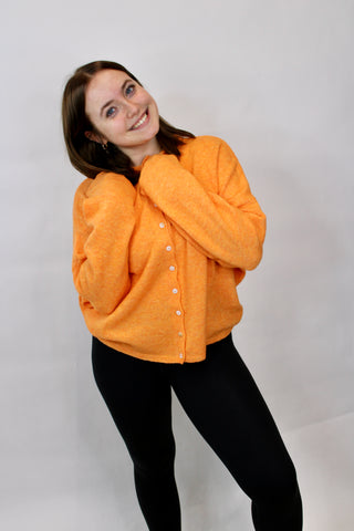 Abby Rose Orange Piper Cardigan