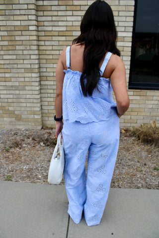 Sienna Striped Eyelet Tank