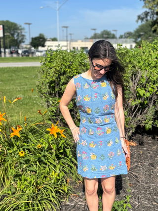 Sweet Pea Embroidered Mini Dress