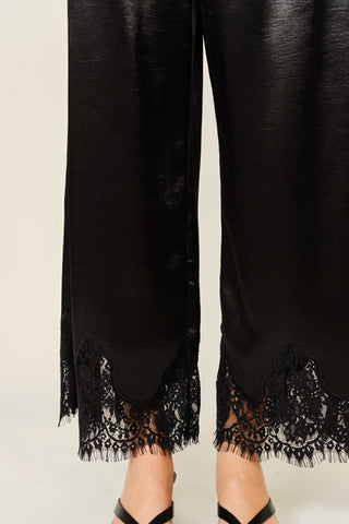 Moonlight Satin Lace Long Pants
