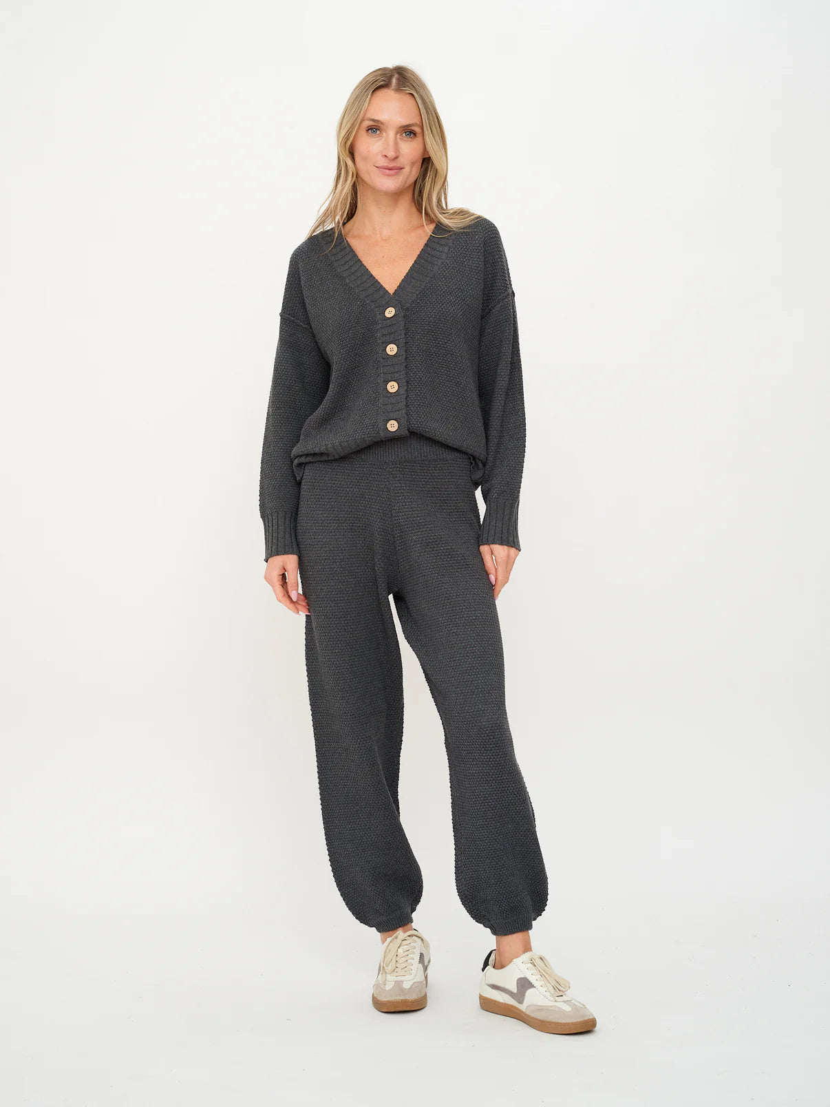 Molly Waffle Sweater Cardigan