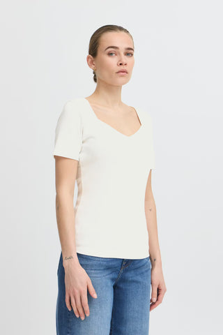 Cassie Ribbed Square Neck Top