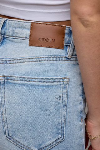 Nori Hidden Light Wash Clean Stretch Wide Leg