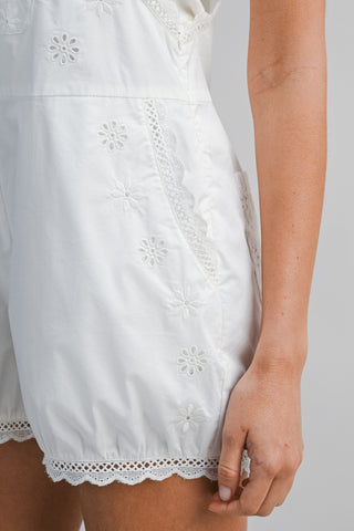 Ivory Eyelet Romper