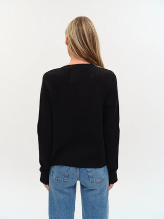 Natalia Faux Leather Cardigan