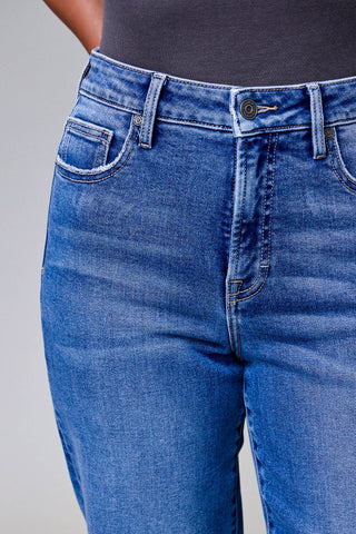 Ella Hidden Medium Wash Clean Stretch Classic Straight